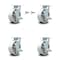Service Caster 6 Inch Semi Steel Caster Set with Roller Bearings 4 Brake 2 Swivel Lock SCC SCC-30CS620-SSR-TLB-BSL-2-TLB-2 - alternate 3